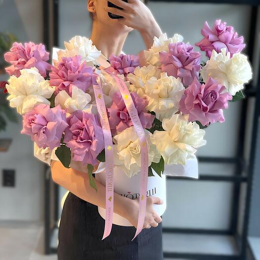 Композиция сердце в нежном оттенке