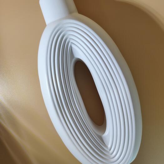 Гипсовая ваза большая, для сухоцветов и искусственных цветов, матовая, 27x14 см, белая, ребристая