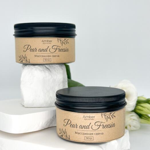 Ароматическая свеча в банке Pear and Freesia 2 шт