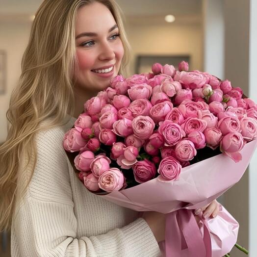 Роза пионовидная кустовая Изысканая гармония 💕