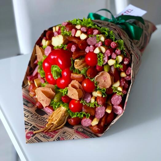 Мужской букет с перцем