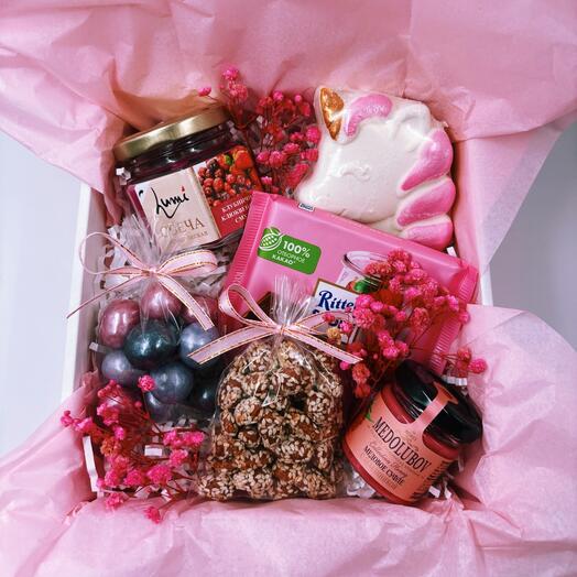 Подарочный набор «Единорог»🦄 Подарок девушке, маме, подруге, дочке, сестре, коллеге, подарок на день рождения, девочке, нежный