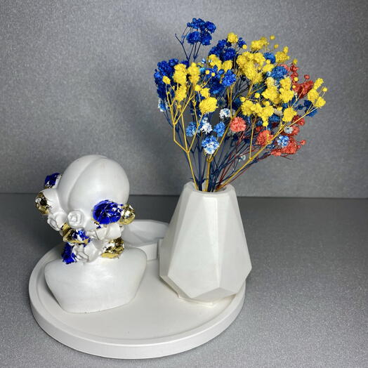 Набор с сухоцветами Апрель