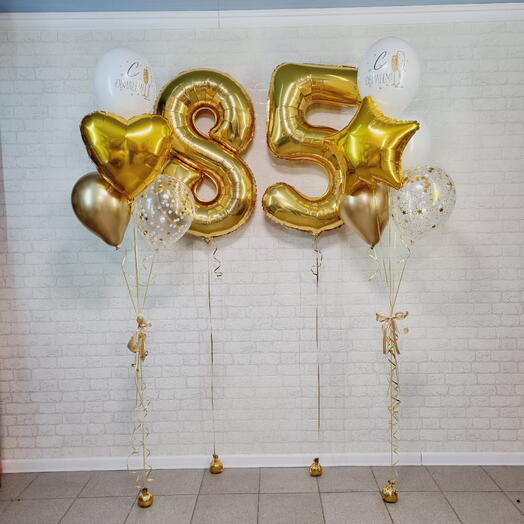 Шары на юбилей 85 лет