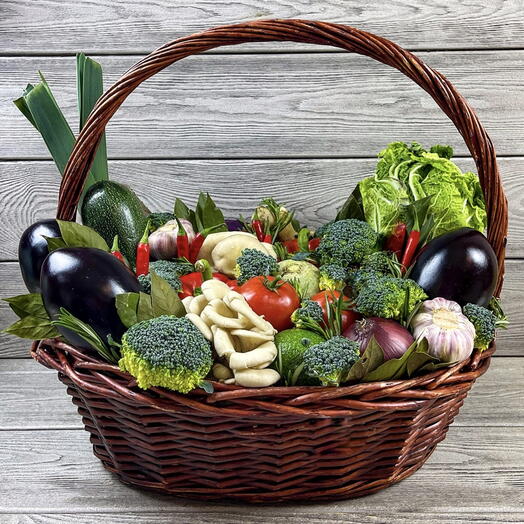 Овощная корзина, вегетарианская корзина, корзина маме