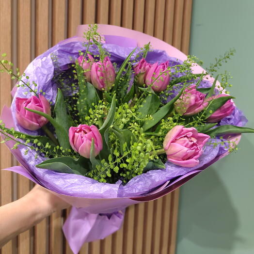 Тюльпаны махровые 9 шт