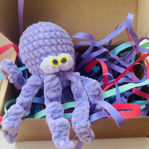 Вязаная игрушка осьминог 🐙