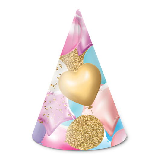 Колпаки, Праздничные шарики, 6 шт. в упак