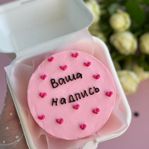Бенто торт с вашей надписью