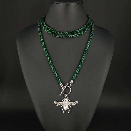 Дизайнерское Колье Бусы Ожерелье Украшение на шею с кулоном женское Подарок любимой девушке женщине жене маме сестре