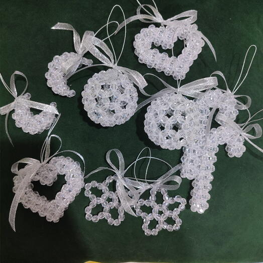 Новогодние украшения на ёлку ручной работы, 10 шт