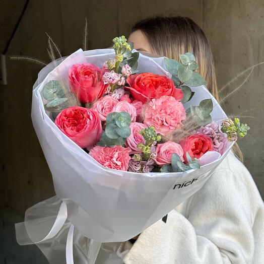 Pink soft mix flowers
