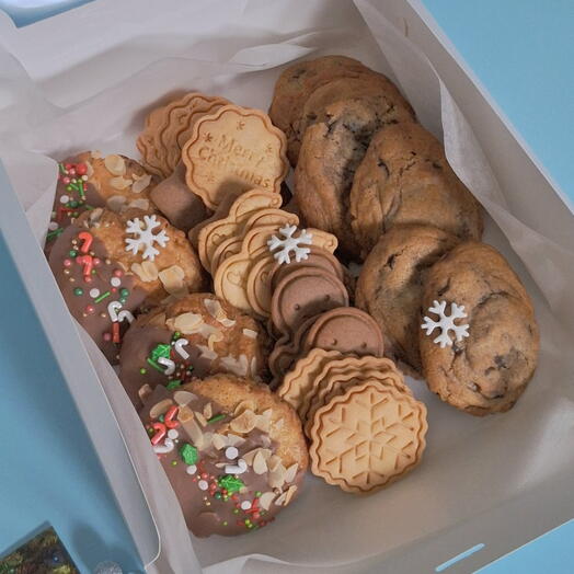 Большой новогодний набор печенья ассорти