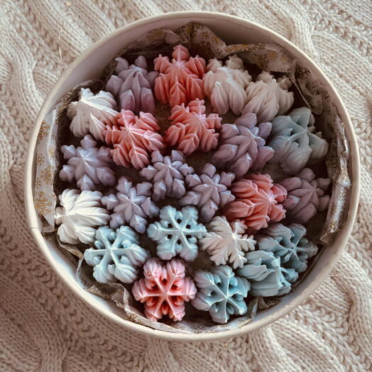 Набор зефирных снежинок