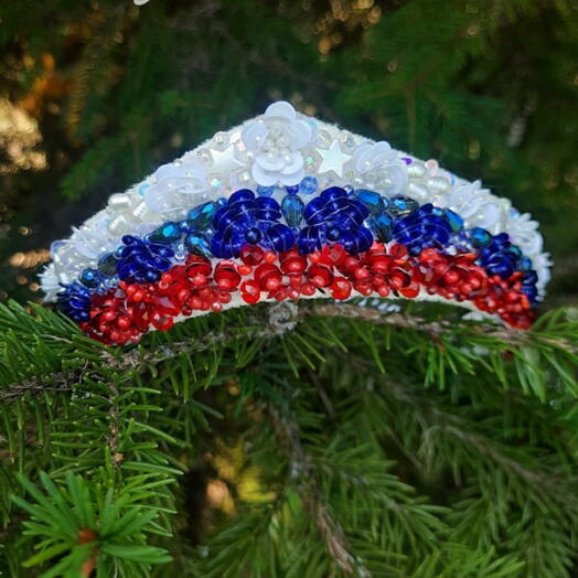 Кокошник (Венец) «триколор»