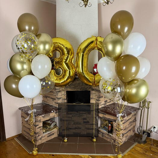 Globos de cumpleaños de 26 piezas
