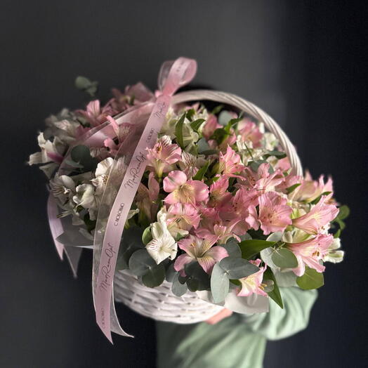 Корзина «Хочется лета»/альстромерия/