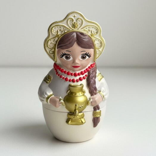 Интерьерная свеча Матрёна с самоваром