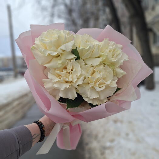 Букет из французских роз "Нежность"