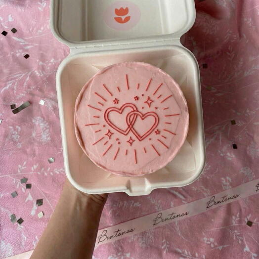 Бенто торт на День Святого Валентина Сердечки3, коллекция «14 февраля»