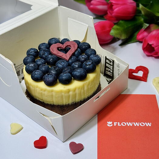 💕 Бенто Брауни - Чизкейк "Нью-Йорк". Порционный десерт. Подарок для девушки, жены. 14 февраля, день Святого Валентина🫰🏼