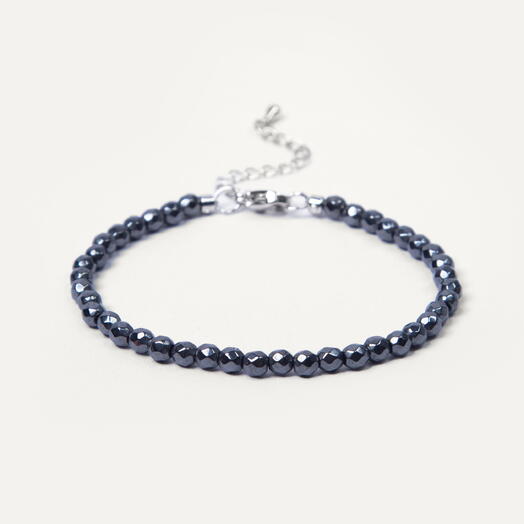 Браслет Ирис Гематит Rh+ 17 см (BRA1142)