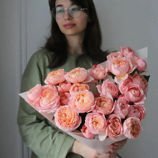 Моно из пионовидной розы Джульетта