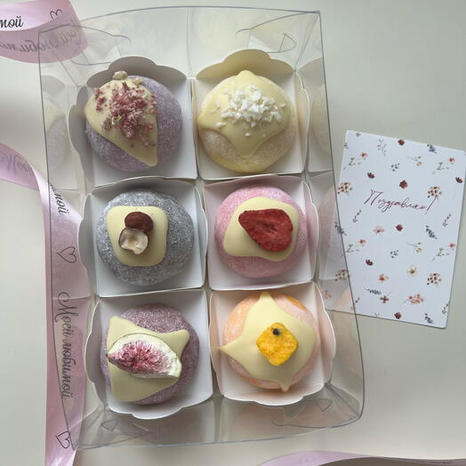 Моти набор из 6 пирожных