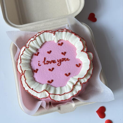 Бенто-торт «i love you» на День Святого Валентина, 14 февраля