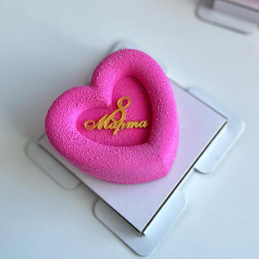 Муссовый торт сердечко 8 марта