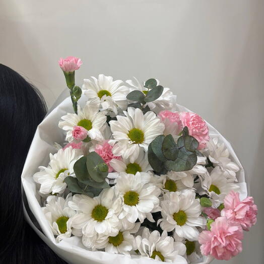Нежный букет с хризантемой Кеннеди🌸