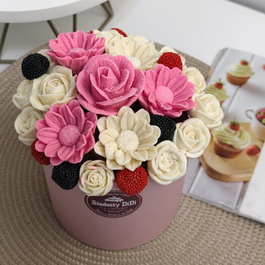 Букет из шоколадных цветов