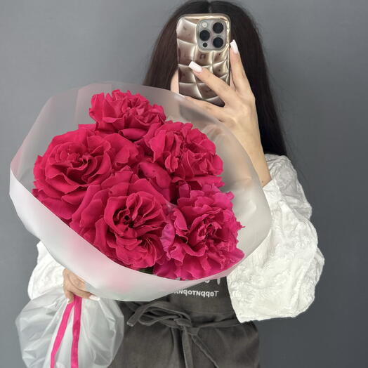 Монобукет из Французской Розы «Фул Монти💕»