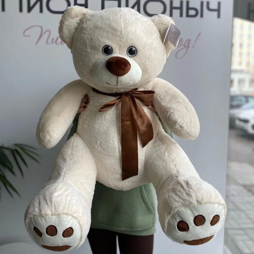 Мягка игрушка Белый Мишка размер L / доставка по уфе