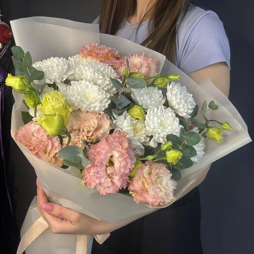 Эустома букет для любимой девушке на день рождения