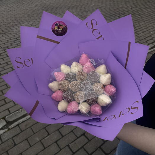 Букет из клубники в шоколаде f25
