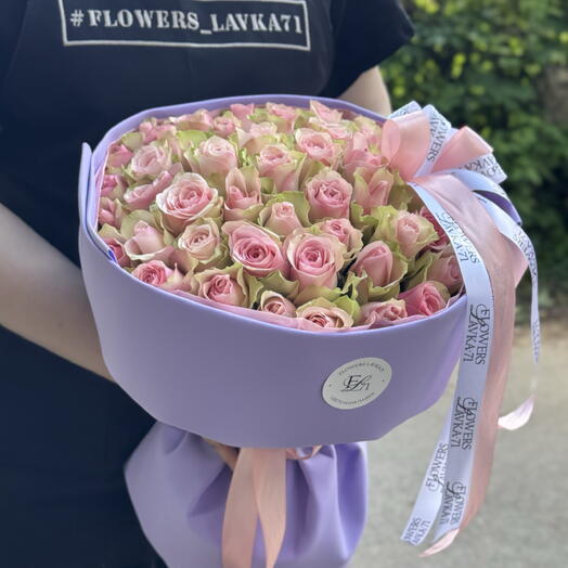 Букет из 51  розовой розы
