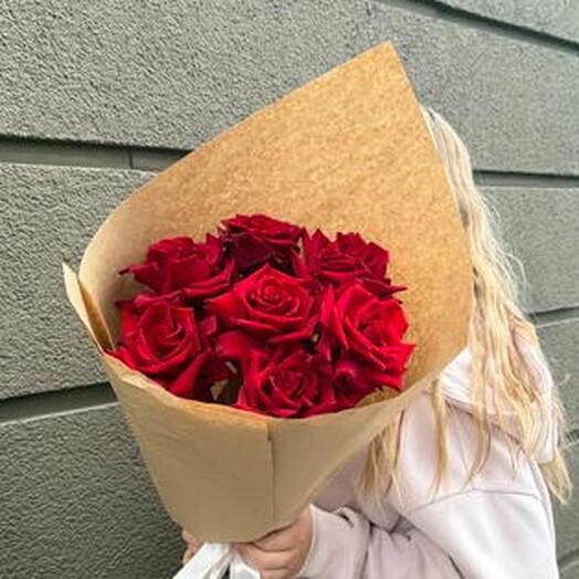 Розы французские в крафте