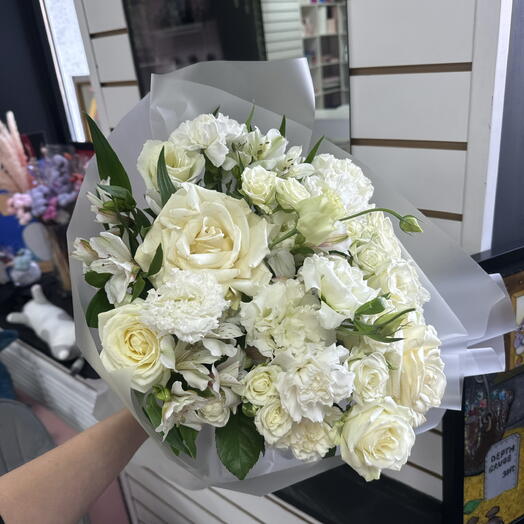 Букет в белых оттенках🤍