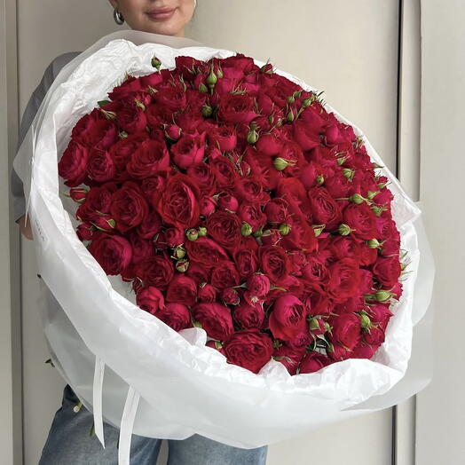 51 красная кустовая Роза