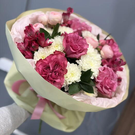 😍Букет XL с пионовидными Розами