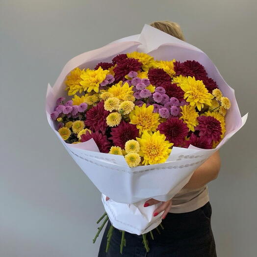 Букет сезонных Хризантем 🌸