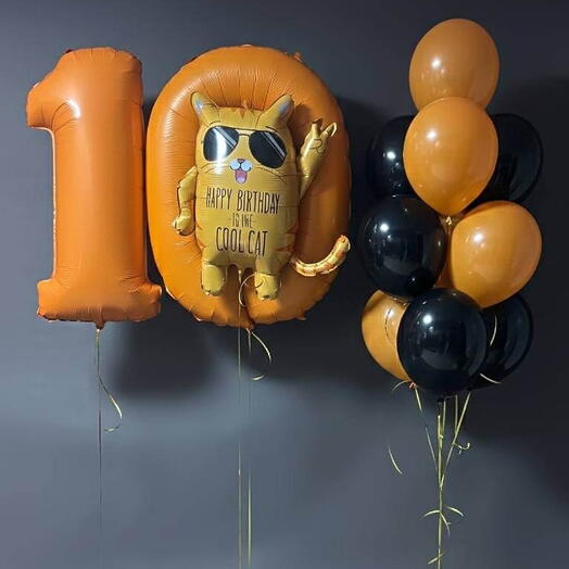 Набор воздушных шаров на 10 лет