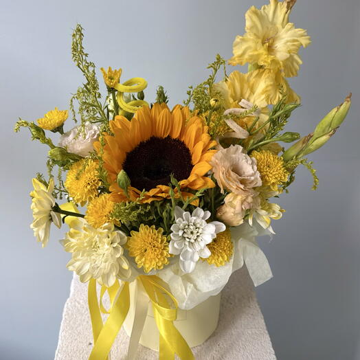Цветы в коробке на 1 сентября 🌻