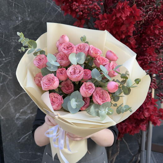 Кустовые розочки с эвкалиптом🎀