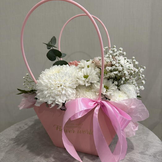 Цветочная сумочка «Розовая нежность» 🎀💐