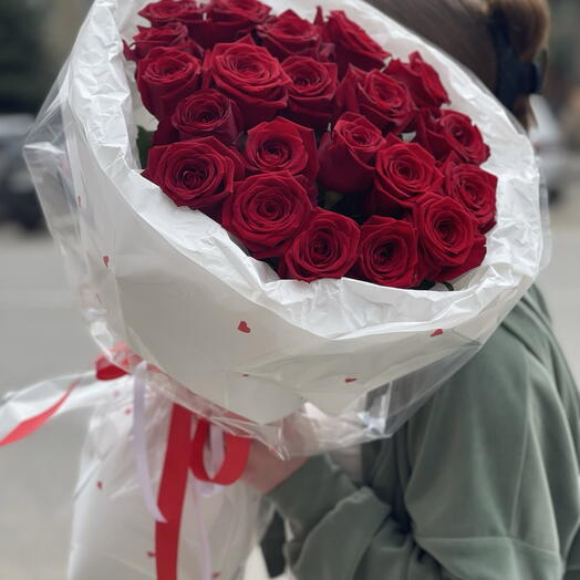 Розы 25 штук