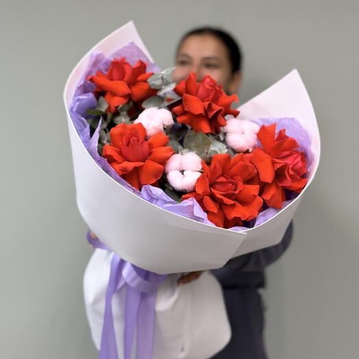 Авторский букет «Nina s Secret🌹» из французских роз 💐