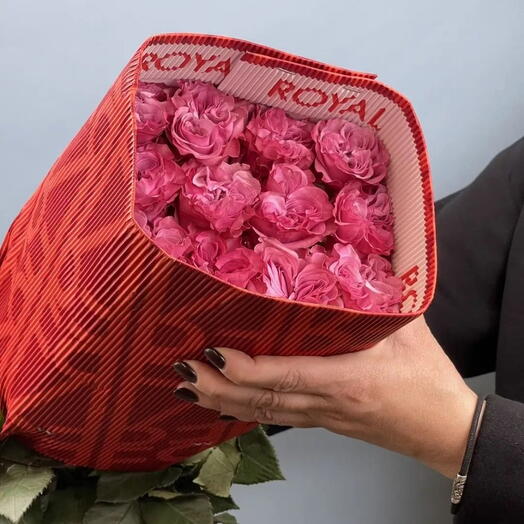 Пачка роза Эквадор «Кантри Блюз»,25 шт