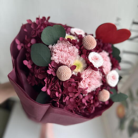 Wow букет  из стабилизированных цветов